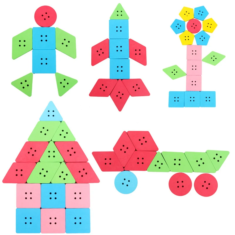 Деревянные развивающие игрушки Монтессори 40/60 шт. 2020|Игрушки для раннего