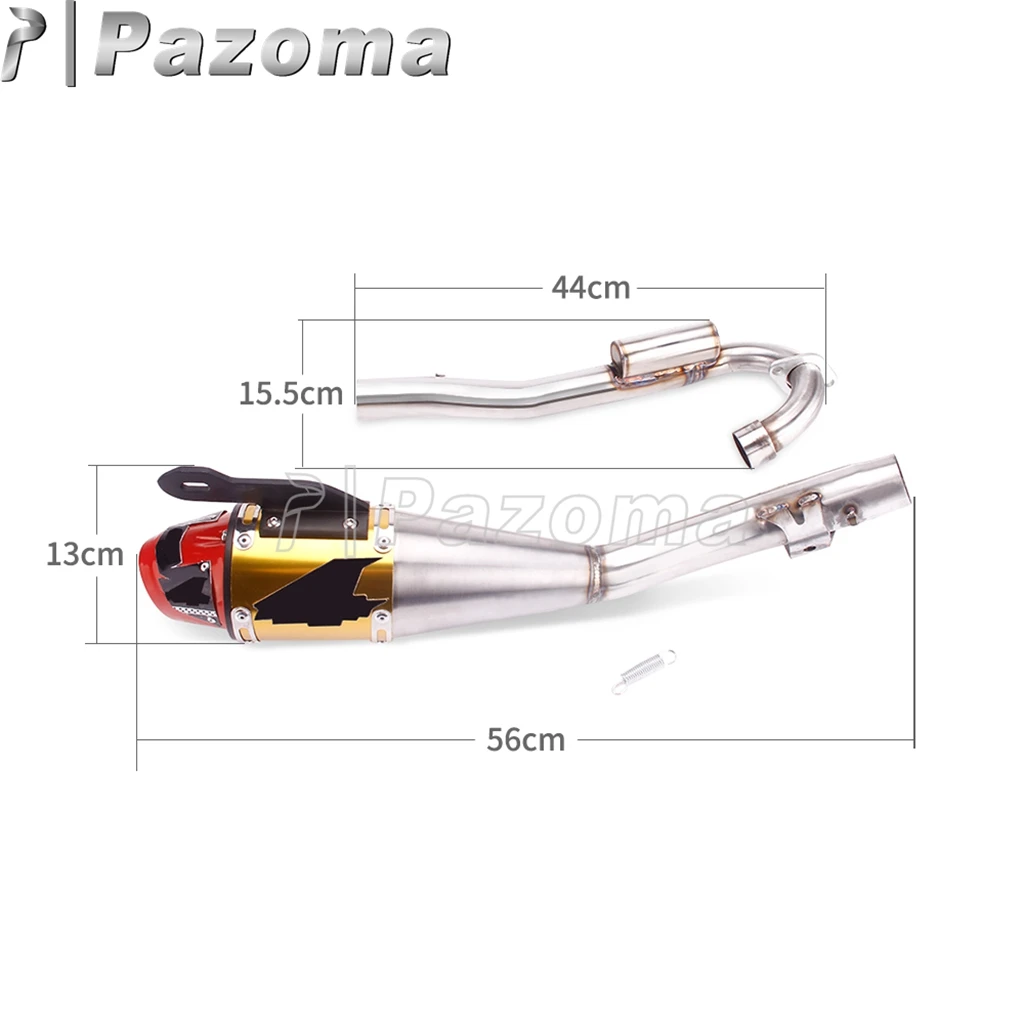 

Motorcycle Exhaust Pipe Muffler System For Honda CRF230F 230F Aluminum MX Motocross Racing Dirt Bike Muffler Pipe Kit 2008-2020