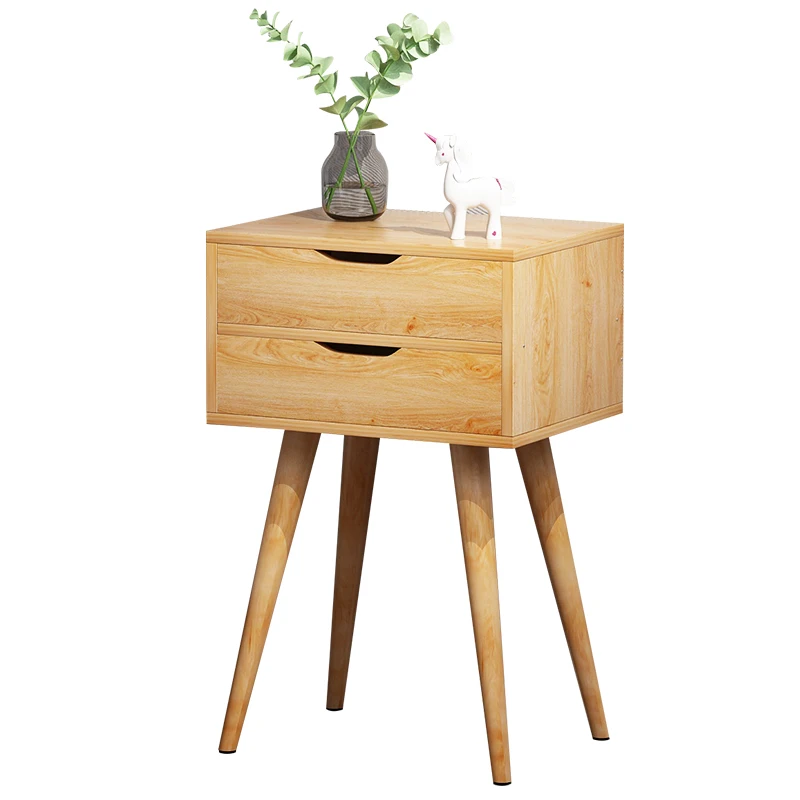 

Scandinavian Solid Wood Bedside Table Bedroom Storage Table Bedside Storage Cabinet Drawer Storage Stable Structure Furniture