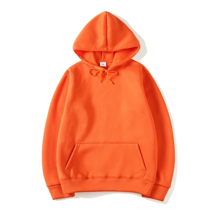 Pullover hoodie of men, women, pure color, summer, fall, leisure fashion