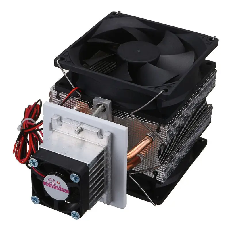 

Household Thermoelectric Peltier 72W Cooler Refrigeration Semiconductor Cooling System Kit Cooler Fan Finished Set