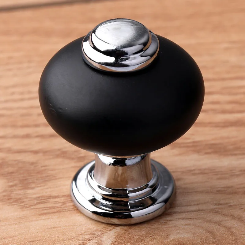 128 мм современный простой модный хромированный черный керамический кухонный