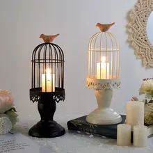 Клетка в виде птицы марокканском стиле держатель для свечи