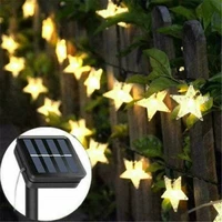 star decor led party waterproof led lights solar powered fairy string garden outdoor