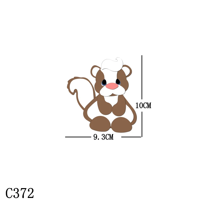 

Новые Мультяшные животные деревянные штампы скрапбукинга C372