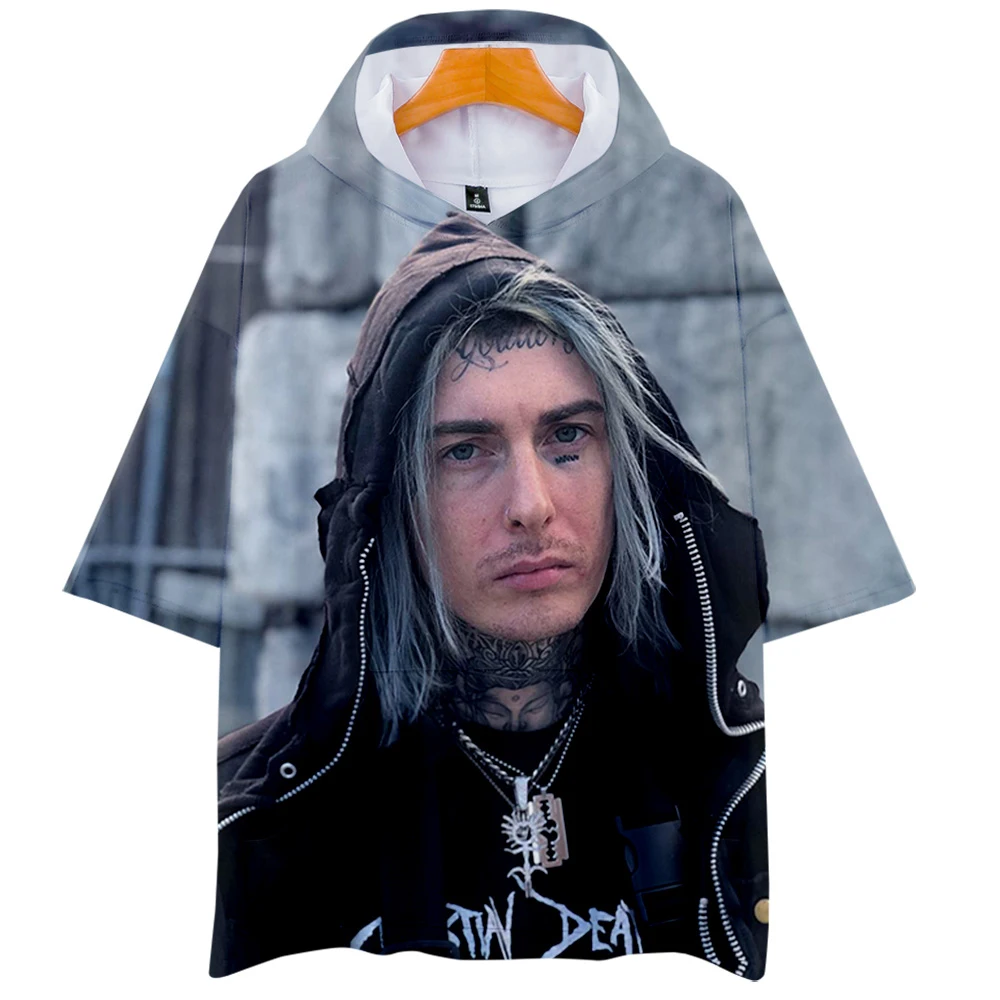 Толстовка с капюшоном Ghostemane 3D модная летняя футболка коротким рукавом крутая и