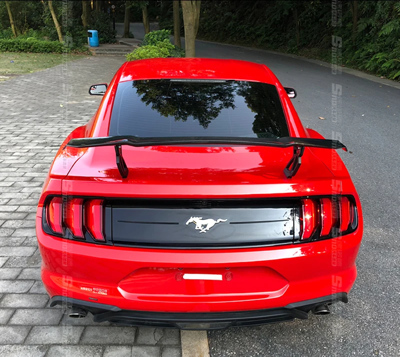 V Style Track GT карбоновое волокно задний багажник крыша универсальный спойлер крыло