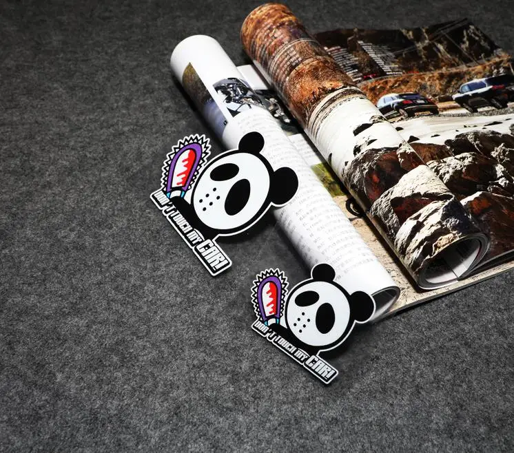 

И надписью «Don't Touch My автомобиля Panada с Стикеры Светоотражающие виниловые Предупреждение этикетки автомобиля Стикеры комиксов наклейки для ...