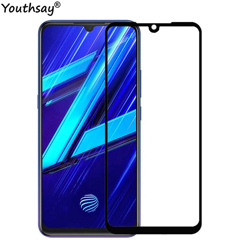 2 uds de vidrio para Vivo Z1x pegamento total cobertura Protector de pantalla del tel&eacute;fono de cristal para Vivo Z1x pel&iacute;cula Vivo Z1x de 6,38 pulgadas Youthsay-0