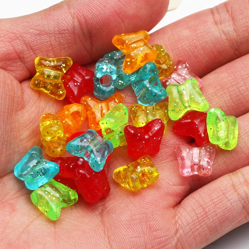 

50-200 шт., акриловые бусины «Звездная бабочка»