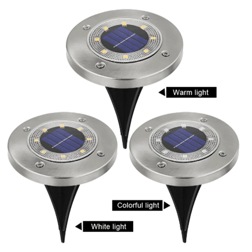 Уличный садовый светильник на солнечной батарее 8 светодисветодиодный