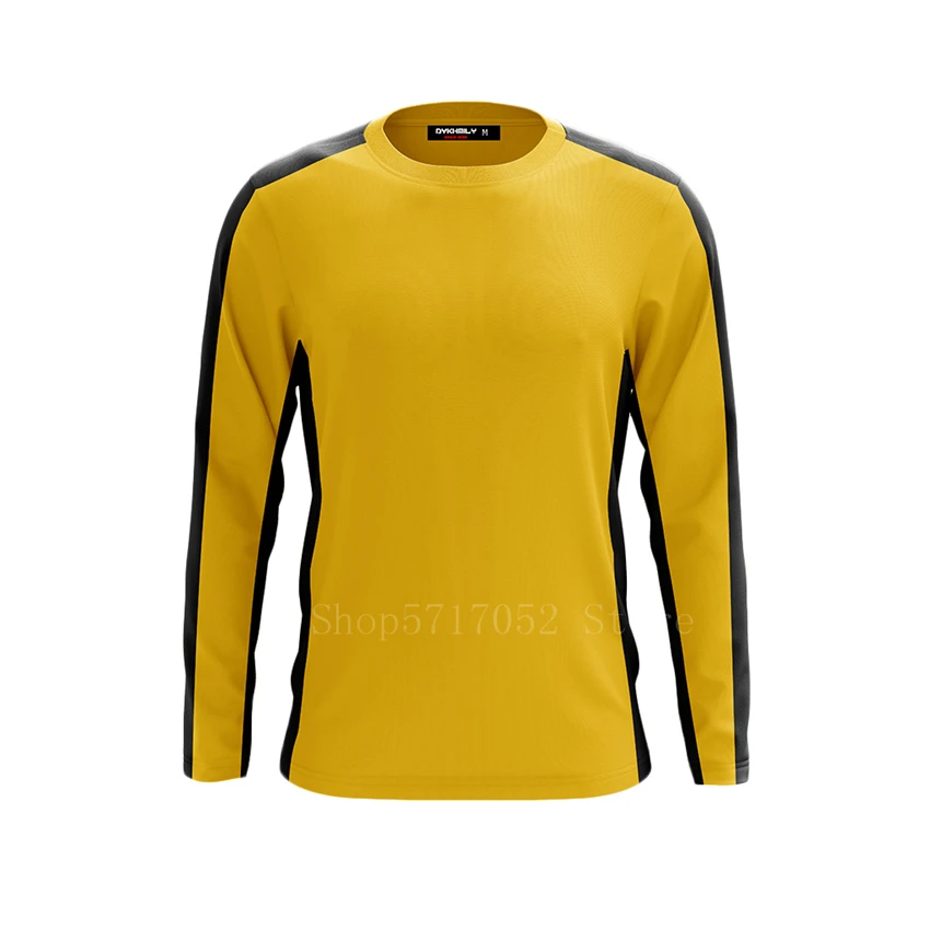 Брюс Ли Классическая желтая Униформа кунг-фу человек Китайский костюм для