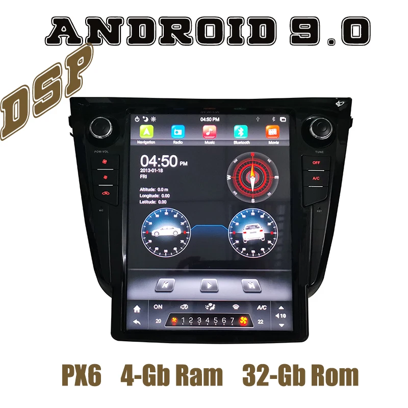 PX6 Tesla Style android 9 0 автомобильное радио gps dsp плеер для Nissan X-trail Qashqai Rogue 2014 2015 2016 2018 2019 с