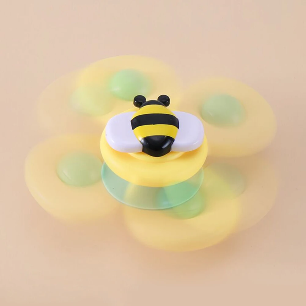 3pcs Baby Rattle Spinning Top Figet Fingers Toys Table Sucker Gameplay Kids Toy Children's Flower Fingertip | Игрушки и хобби