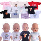 Кукольной одежды все-матч топ подходит 18 дюймов с капюшонами в американском и 43 см для ухода за ребенком для мам Одежда для новорожденных Baby Doll Цвета опционально для наших детей на бретелях с кукольным