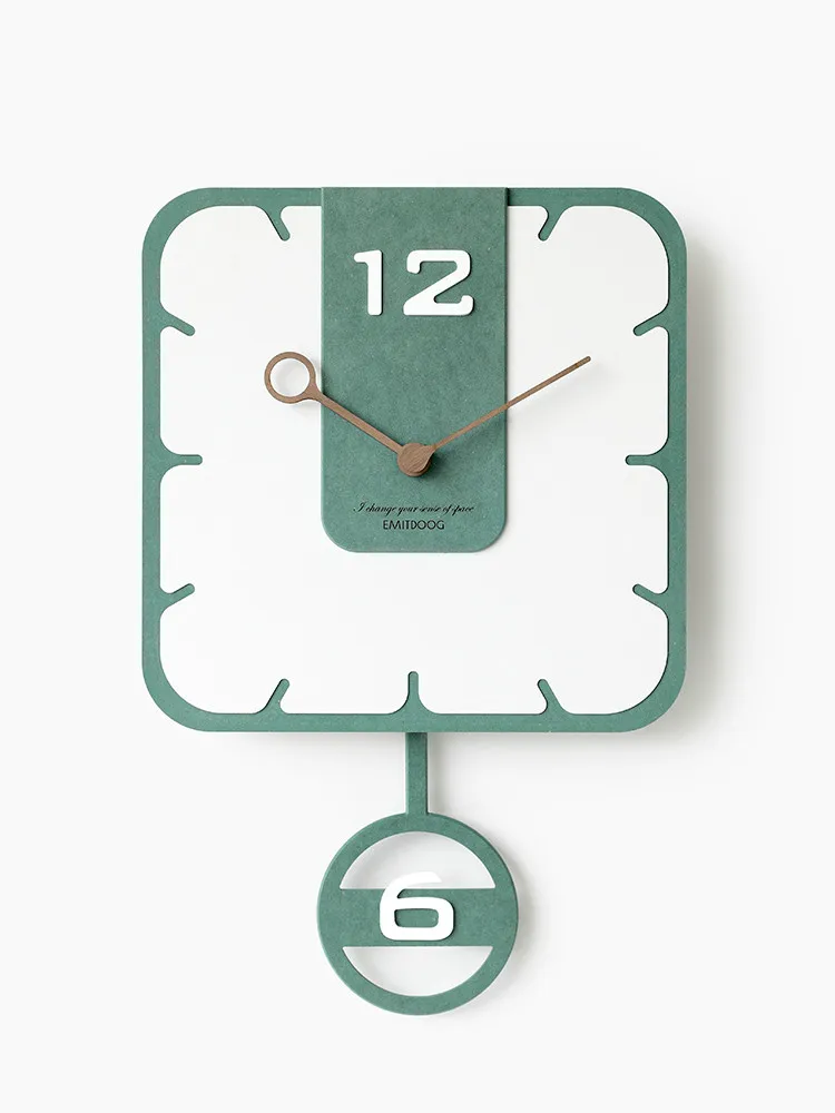 3d деревянные качели настенные часы современный дизайн детская комната бесшумные