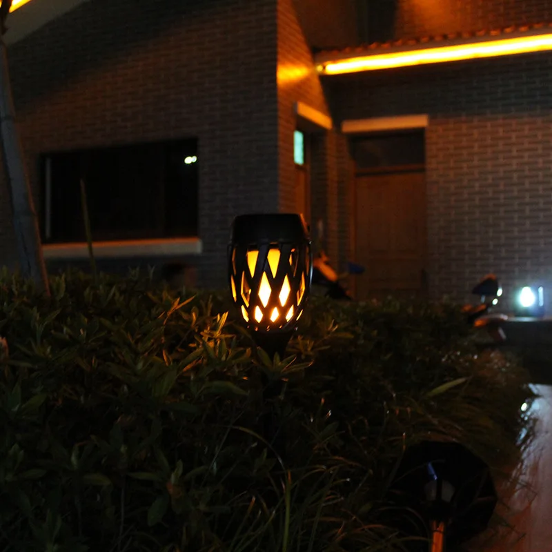 51LED Солнечная пламенная лампа USB/садовое освещение на солнечной батарее IP65 Водонепроницаемый Газон Свет для вечерние свадебные Декор для дворика