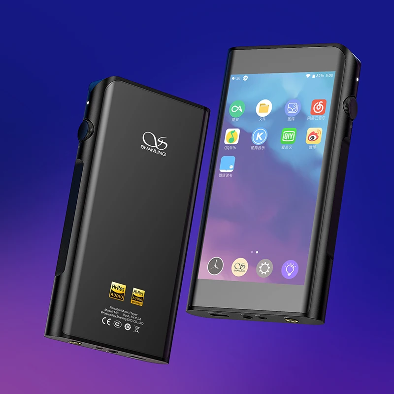 Shanling M6 портативный плеер Hi Res двойной AK4495SEQ DSD256 Fi Bluetooth сенсорный экран