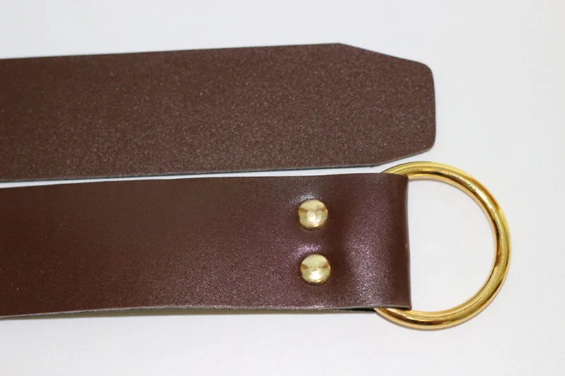 Medieval Renaissance Waist Ring Belt Costume Accessory Parts For Adult Men Viking Knight Pirate Cosplay Larp Leather Loop Buckle |