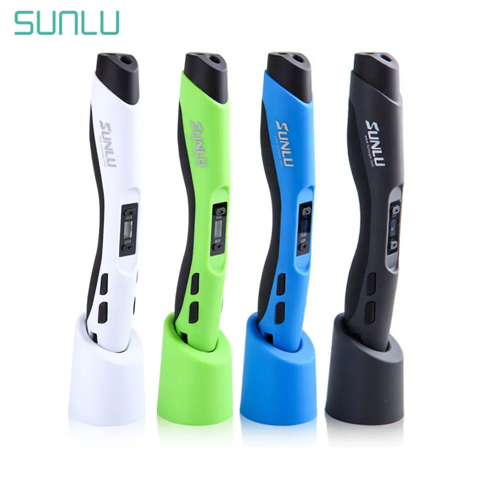 SUNLU 3D ручка SL 300 PLA ABS нити 1 75 мм печатная Ручка DIY 3d ручки с светодиодный Экран