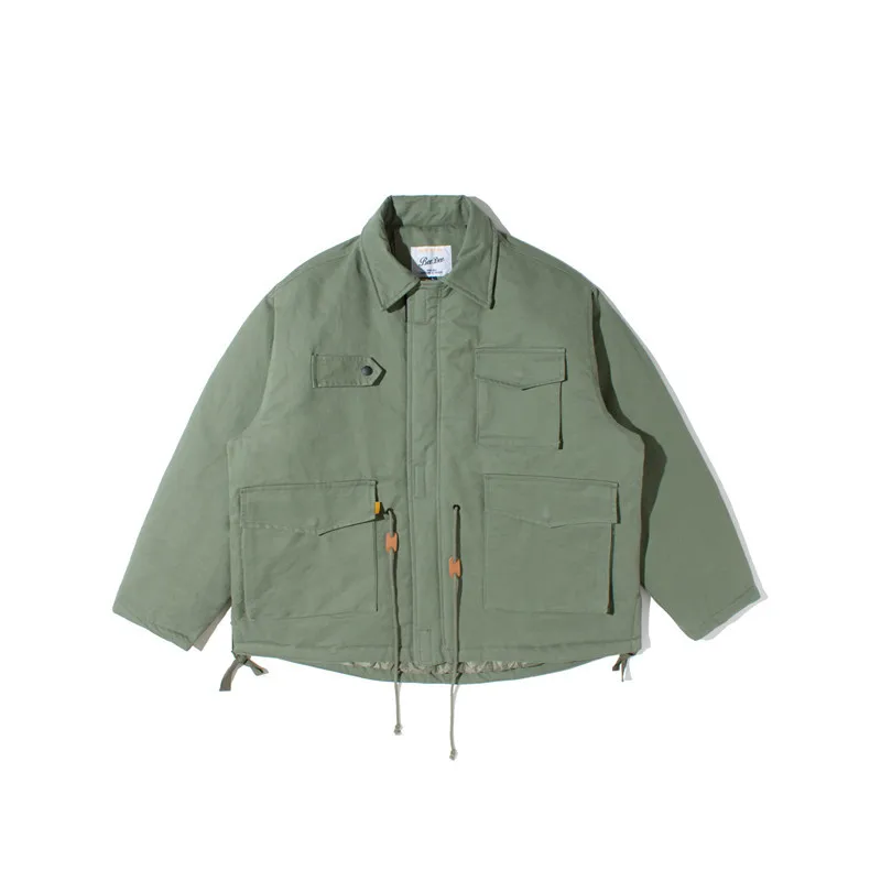 Мужская винтажная рабочая одежда повседневная свободная Толстая хлопковая в