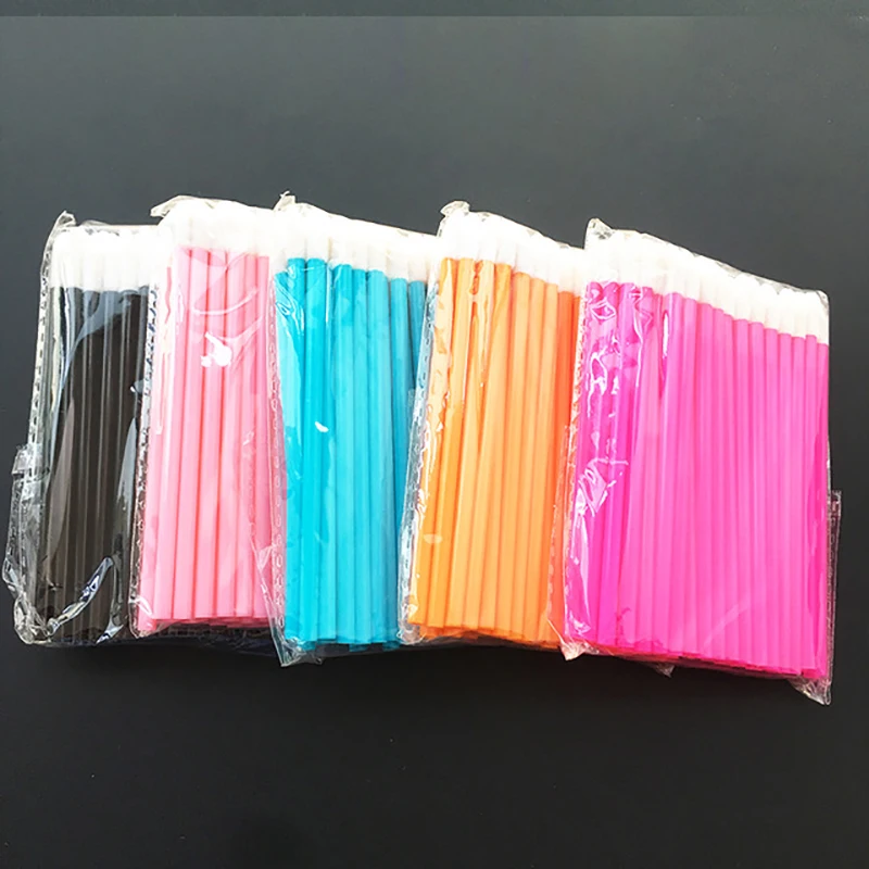 Цветные кисти для макияжа Набор Maquillaqe щетки туши кисть губ ручка очистки ресниц