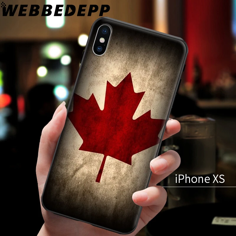 Canada Flag Maple Leafs Soft Case for iPhone 5 5S 6 6S 7 8 Plus X XS 11 Pro MAX XR Cover |