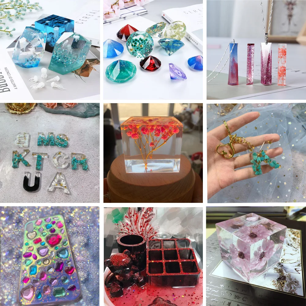 

1 Set Mixed Style Silicone Molds Casting Mold Kits Epoxy Resin Mold Tool Set For DIY Pendant Jewelry Making Finding Accessories