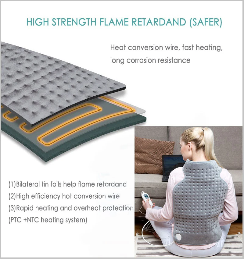 Bellavie XL 63*42 см мягкая уютная микроволновая электрическая грелка для шеи и спины