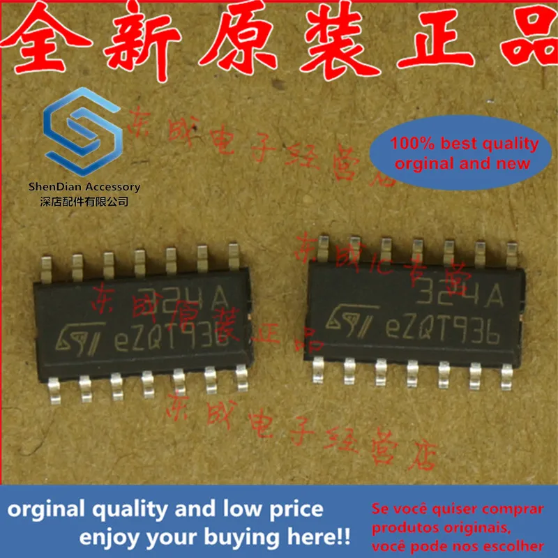 20 шт. только оригинальная новинка LM324ADT 324A ST SMD SOP14|Чистящие принадлежности для