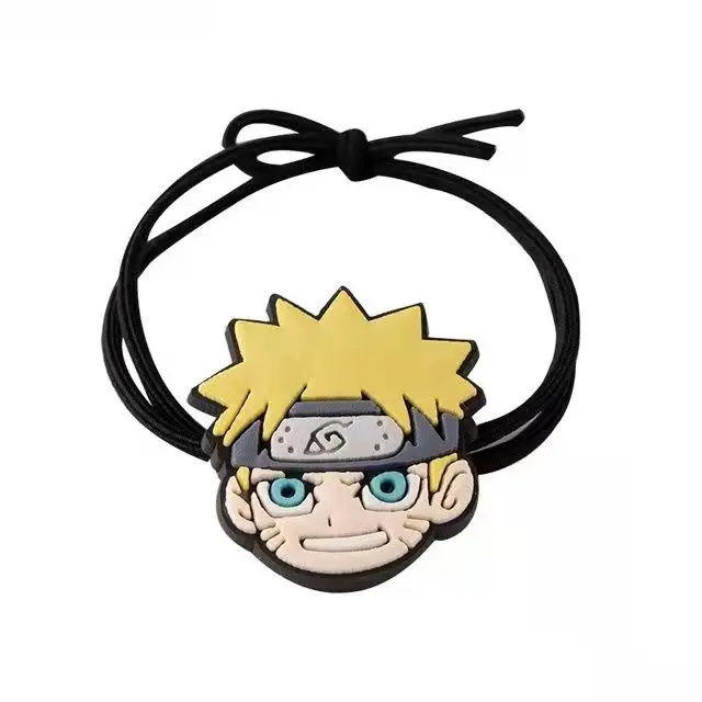 

Naruto Hair Tie kids Elastic Hair Child Head Accessories Cartoon Adult Elementary School Creativity Rubber String Gift