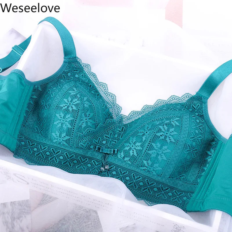 

Нижнее белье Weseelove, женский тонкий бюстгальтер пуш-ап, регулируемый бюстгальтер большого размера, сексуальный бюстгальтер с полной чашкой, ...