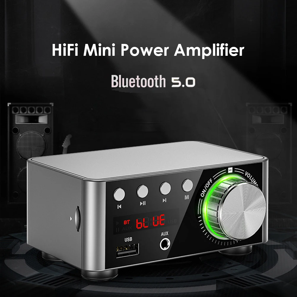 Bluetooth 5 0 стерео аудио усилитель приемника 2 канала класса D Мини HiFi Цифровой