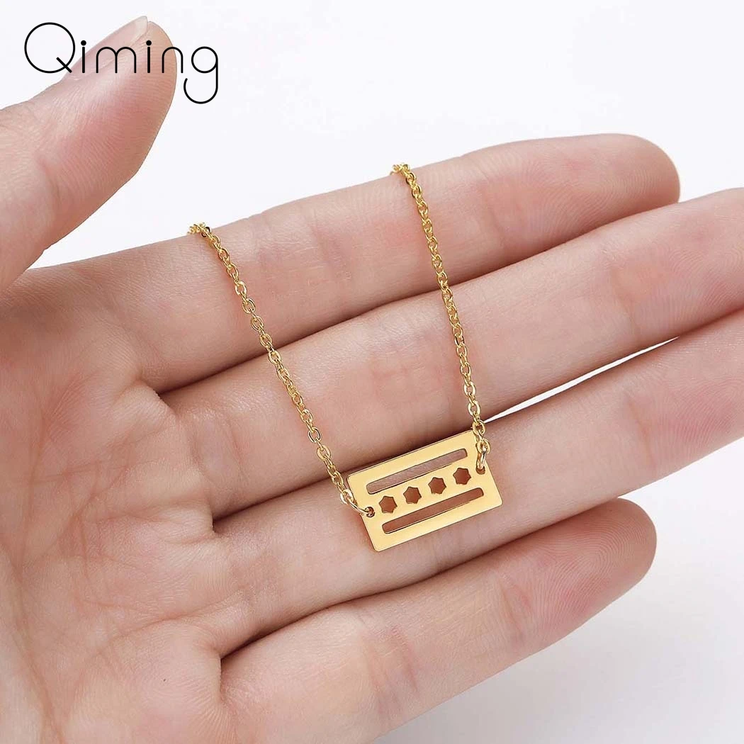 Флаг Чикаго с ожерелье со звездами изысканная карта американский флаг города США