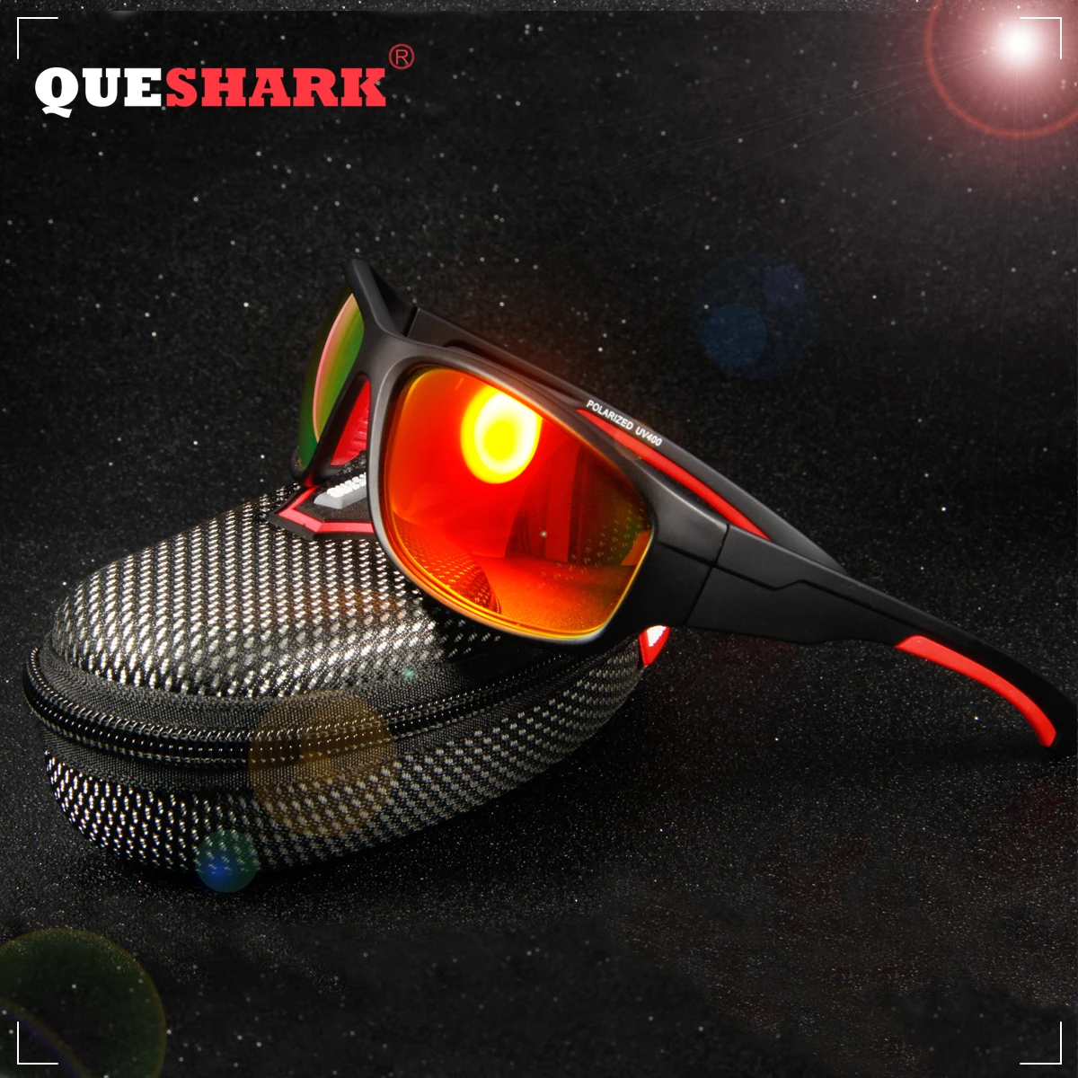 QUESHARK, поляризационные спортивные солнцезащитные очки для мужчин и женщин, бейсбол, бег, Велоспорт, рыбалка, вождение, гольф, Софтбол, Пешие прогулки, солнцезащитные очки