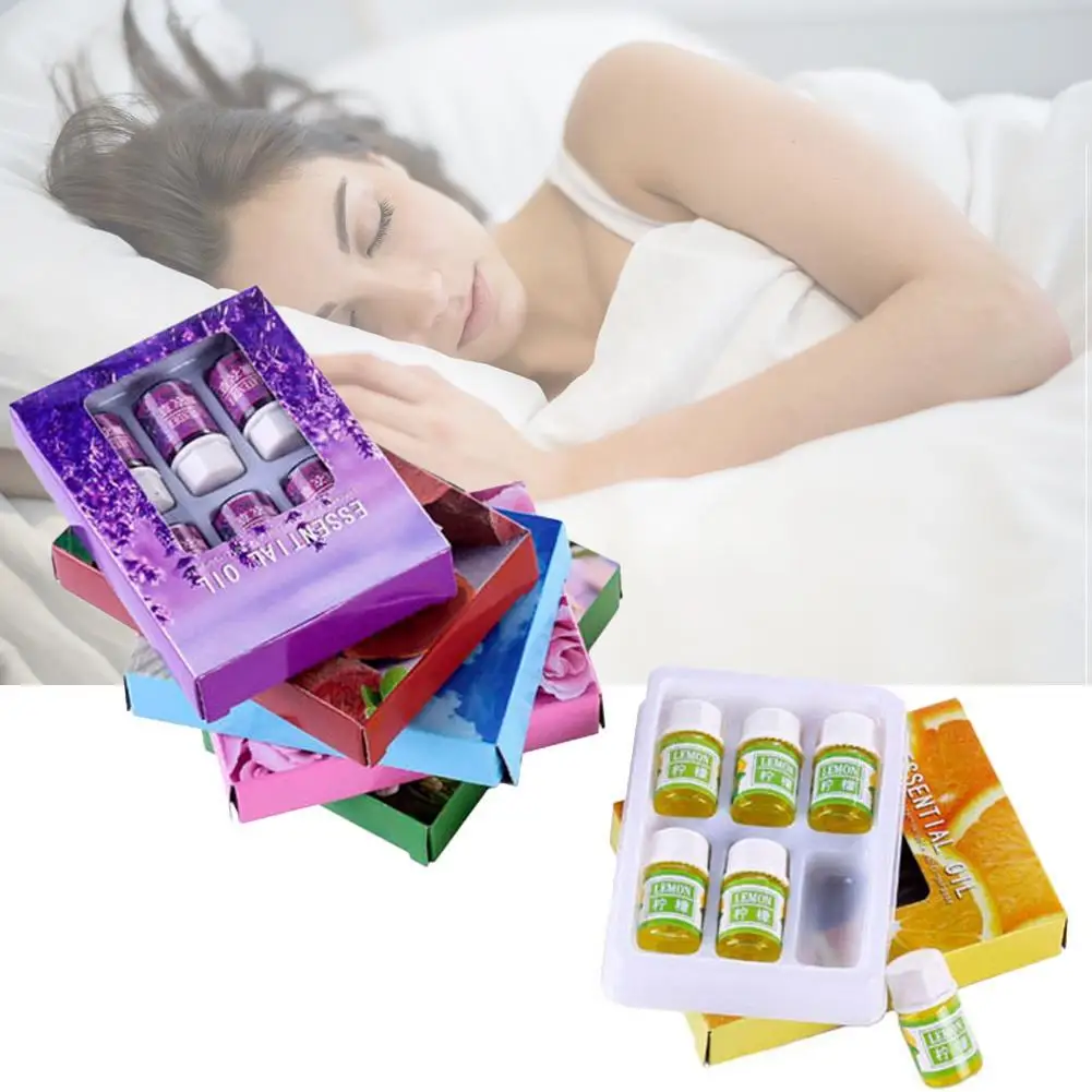 Эфирное масло для ароматерапии 6 шт./компл. розовое лавандовое эфирное массажа