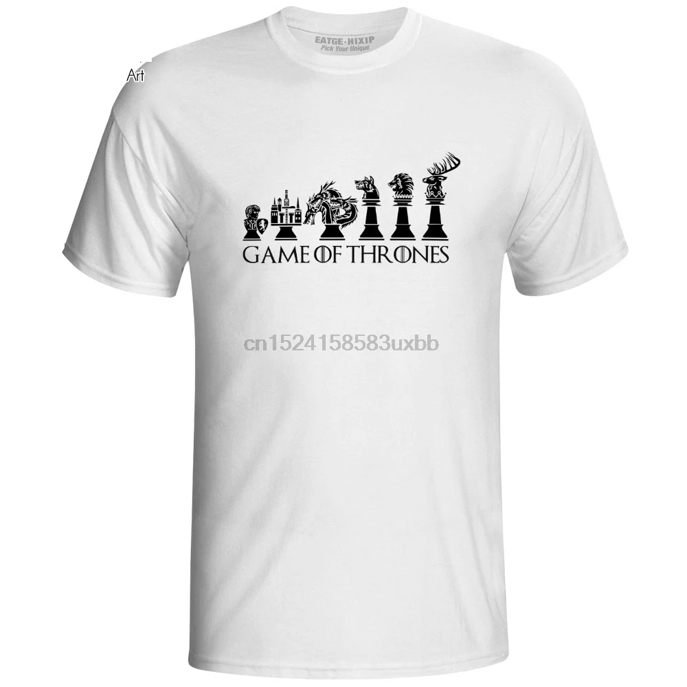 Футболка &quotИгра престолов&quot шахматы оригинальный дизайн скейт поп стиль