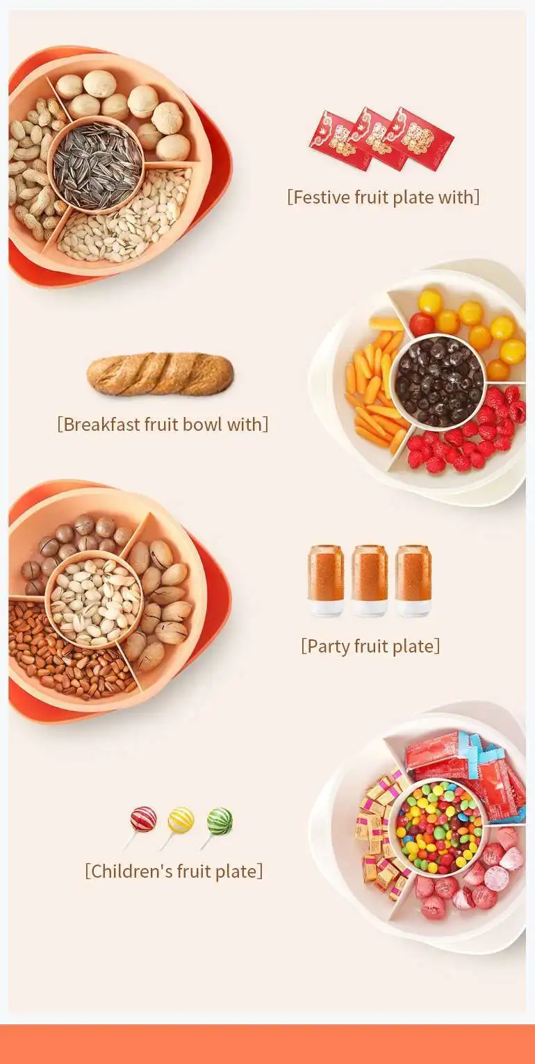 Xiaomi Hello Life Gpfg01 Multi-cops Of Melon Tuerca Tazen Mesa Candy Snack Fruit support Box Disk