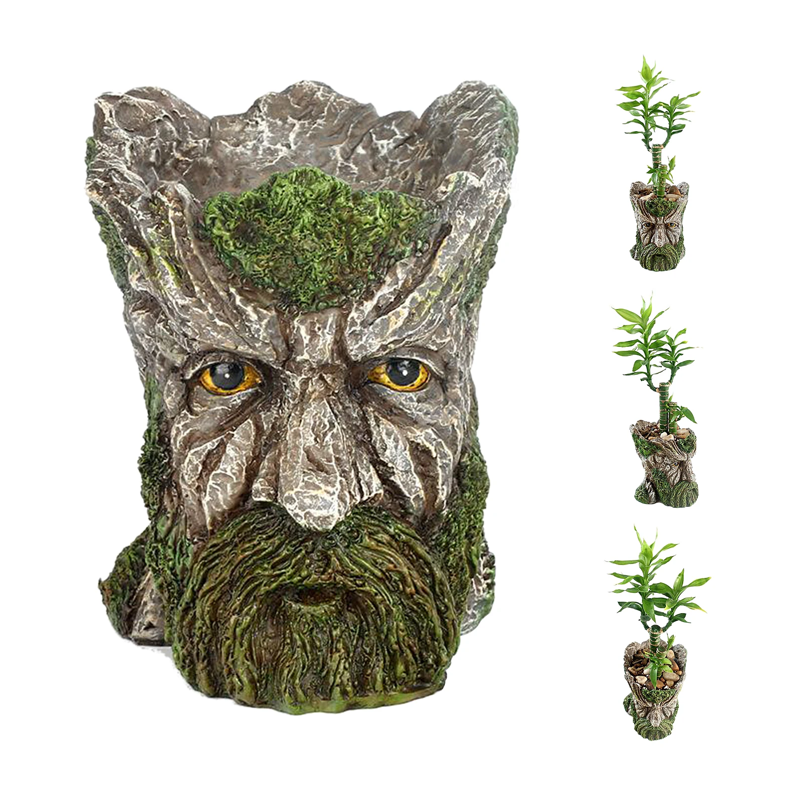 Flowerpot Old Man Succulent Planter Green Plants Flower Pot for Indoor | Дом и сад