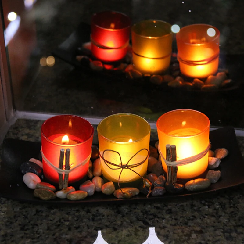 3 Pcs Portable Hot Sale Classic Crystal Glass Candle Holder Wedding Bar Party Home Decor Candlestick Holders Set | Дом и сад