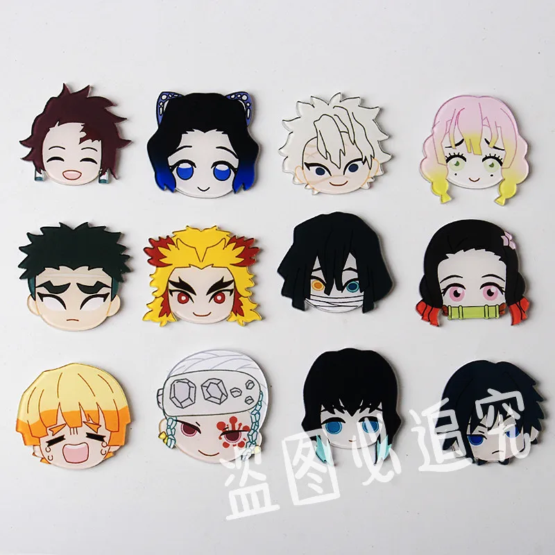 TQ 1 шт. Kimetsu no Yaiba мультяшный герой значки на одежду акриловые милый значок рюкзаке