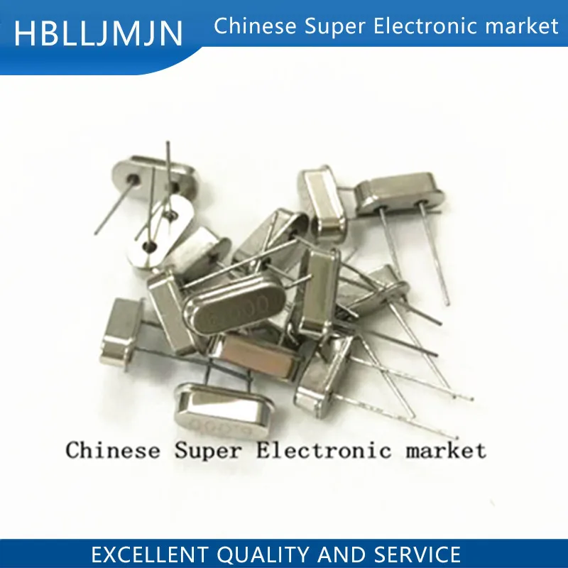 10PCS 4Mhz 6Mhz 8Mhz 12Mhz 16Mhz 20Mhz 24Mhz 32.768K 2*6 3*8 Quartz Crystal Resonator Passive Oscillator HC 49S | Электронные