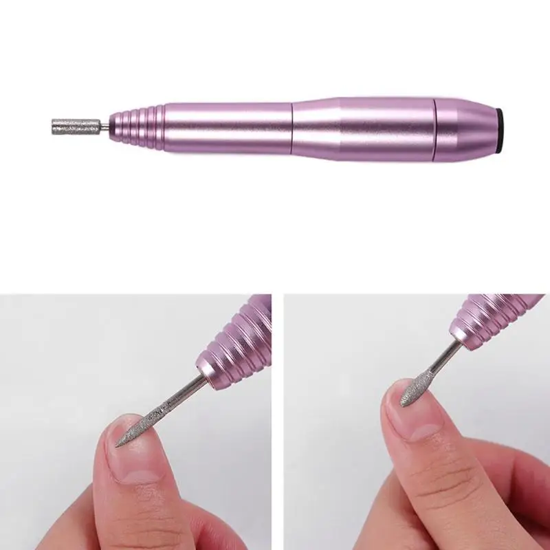 

Portable Mini Electric Nail Polishing Machine Excellent Aluminum Alloy Stainless Steel Manicure Pedicure Kit EU/US Plug