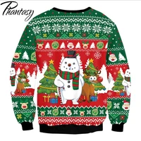 phantasy adults ugly christmas sweaters jumpers tops happy birthday jesus sweater green 3d funny printed holiday xmas sweatshirt