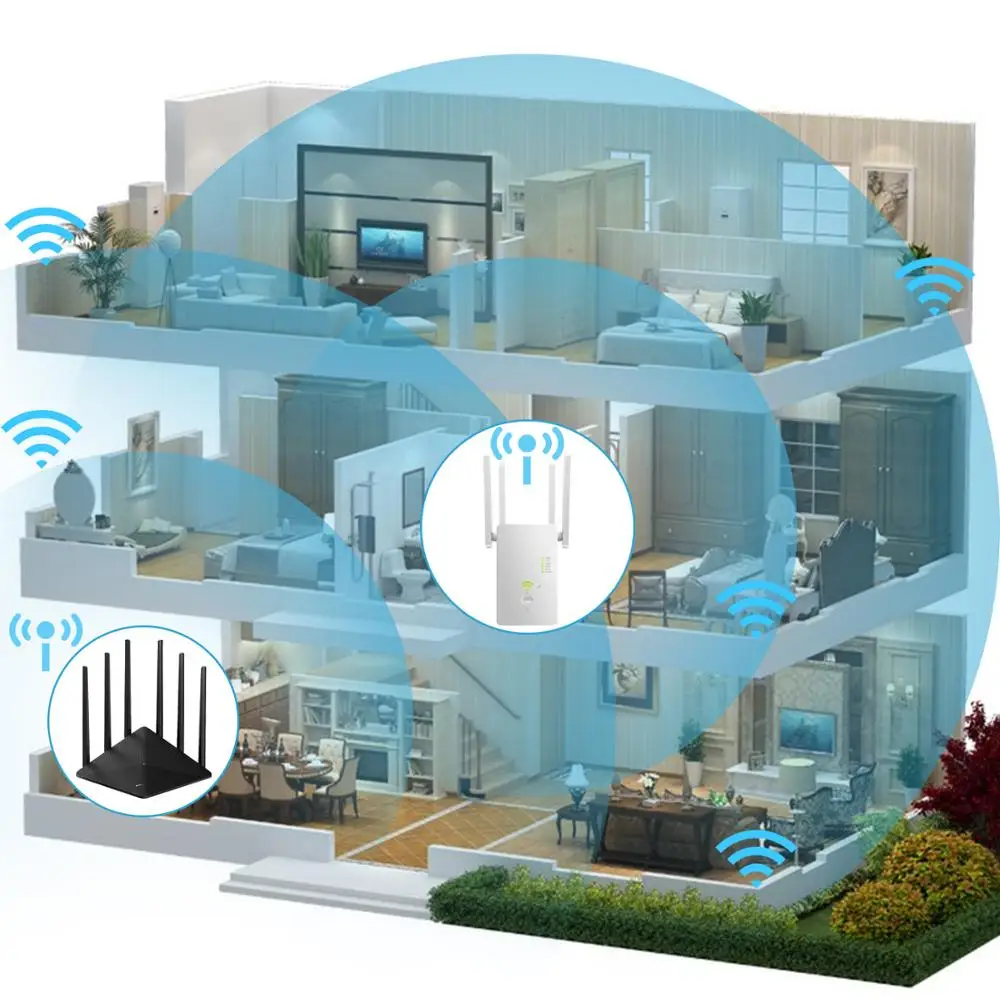 Мини-маршрутизатор Wi-Fi 1200 Мбит/с 2 4 ГГц и 5 8 | Мобильные телефоны аксессуары