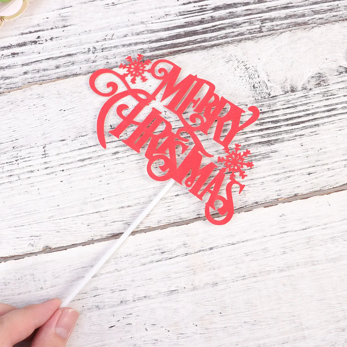 12pcs Merry Christmas Cake Topper Muffin Cupcake Toppers Snow Decor Picks Decoration Fruit Food Xmas | Дом и сад