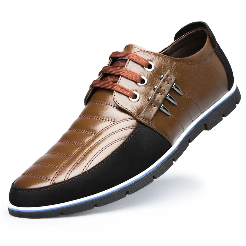 Mens Casual Top Layer Leather Hollow Outfit Youth Large Size Shoes Loafers Zapatos De Hombre Sneakers Men Loafer | Обувь