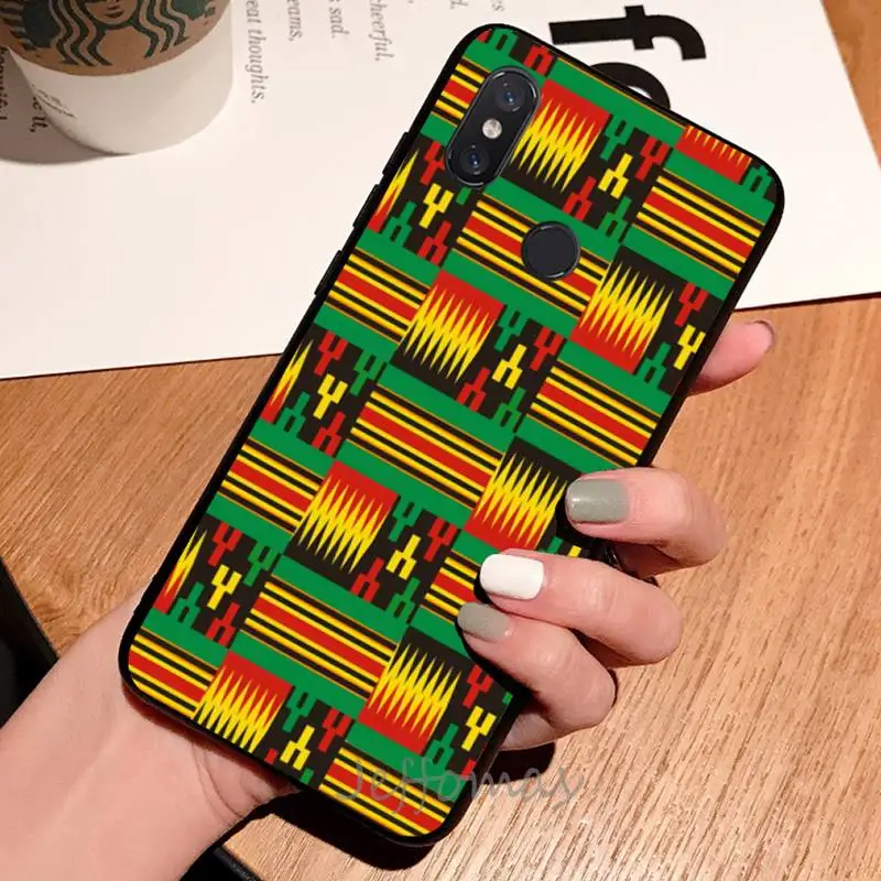 

African style fabric print Printing Phone Case For Xiaomi Redmi 4x 5 plus 6A 7 7A 8 mi8 8lite 9 note 4 5 7 8 pro