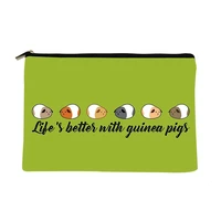women better guinea pigs printed make up bag fashion women cosmetics organizer bag for travel colorful storage bag for lady bag