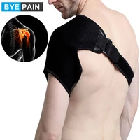 1pcs shoulder brace support with adjustable strap breathable neoprene comfy discreet fit with pad for ice pack soothe pains
